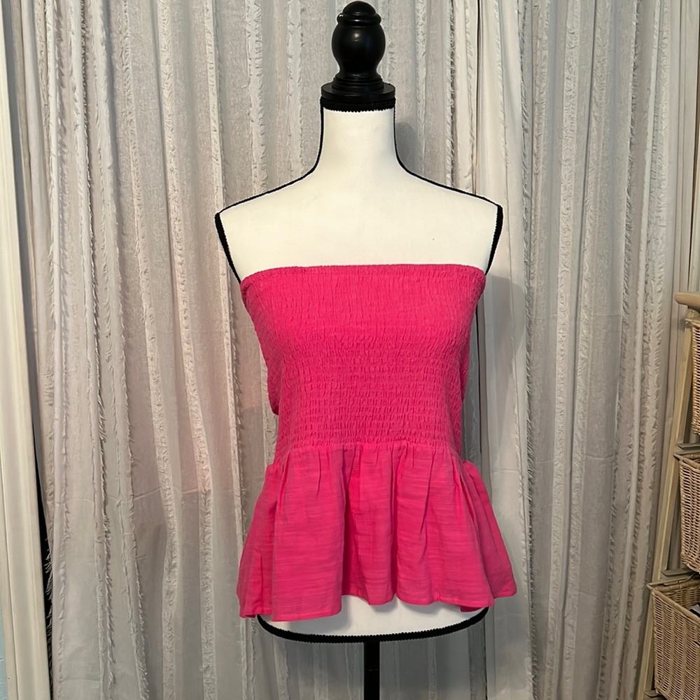 Strapless top